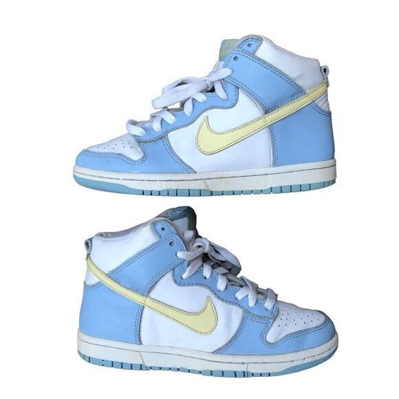 Vintage 2004 Wmns Dunk High 'White Blue' Size 6 - Picture 7 of 14